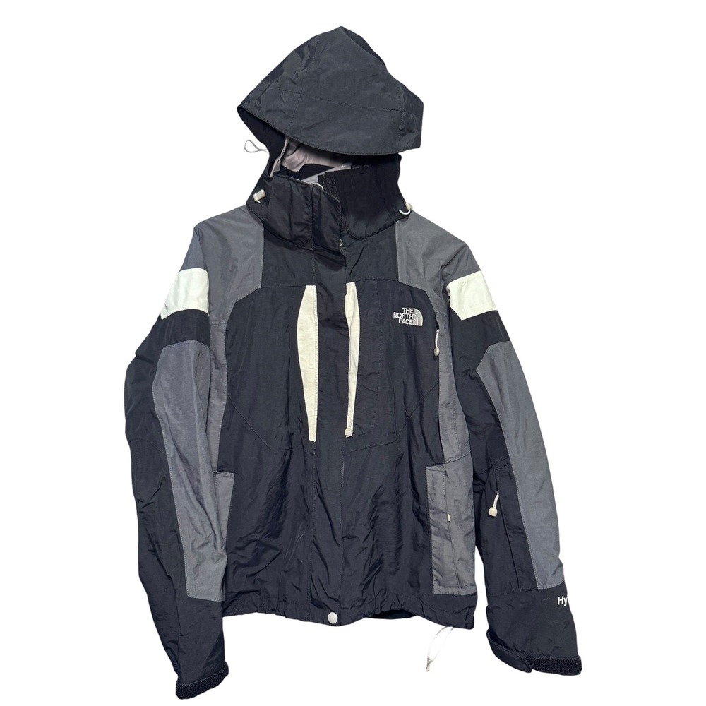 The North Face HyVent Womens Ski Jacket Black Grey - Outer Shell Only - Medium